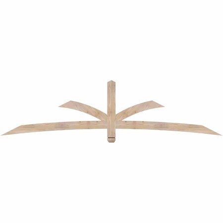 Ekena Millwork Davenport Smooth Timber Gable Bracket, Douglas Fir, 96"W x 24"H x 1 1/2"D x 3 1/2"F, 6/12 Pitch GBW096X24X0204DAV00SDF
